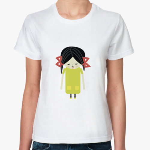 Классическая футболка Music / Emo girl