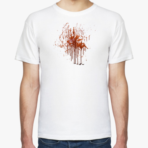 Футболка с принтом 'Кровь'
