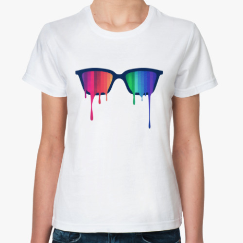 Классическая футболка Хипстер: очки