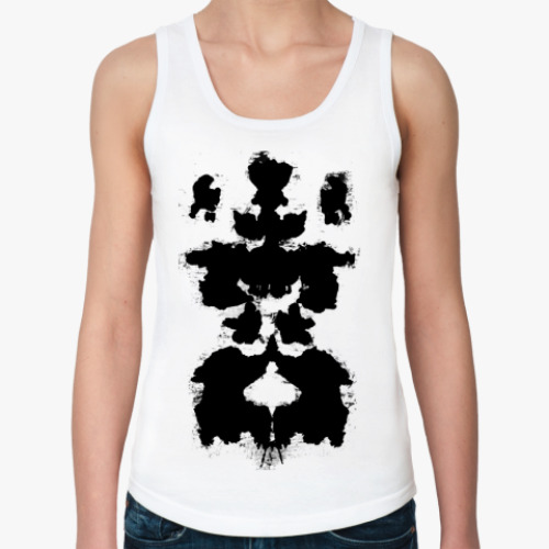 Женская майка с принтом Тест Роршаха (Rorshah test)