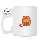 Кружка с футбольным мячиком