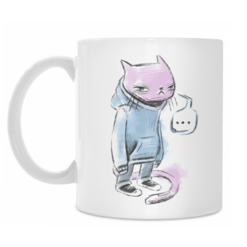 Кружка с принтом Кот