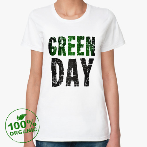 Женская футболка из органик-хлопка Green Day