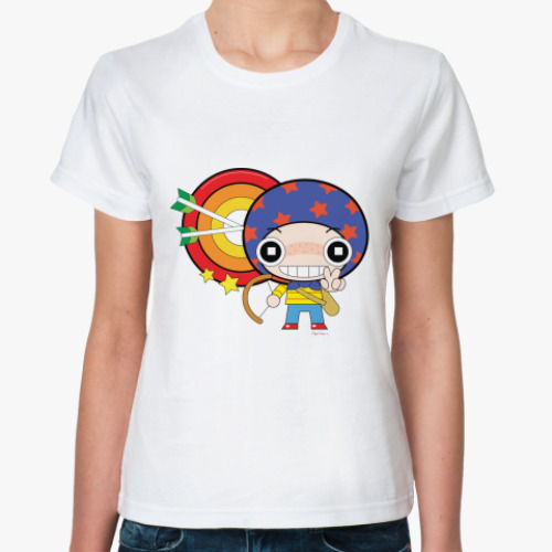 Классическая футболка с принтом Стрелец