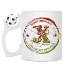 Кружка с футбольным мячиком