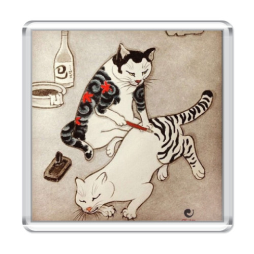 Магнит   Tatttoo Cats