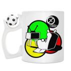 Кружка с футбольным мячиком