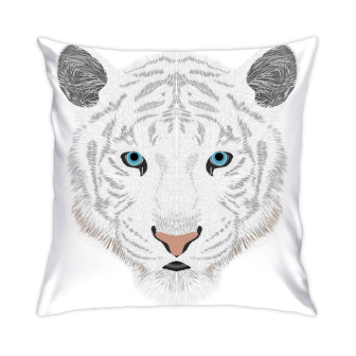 Подушка Белый тигр