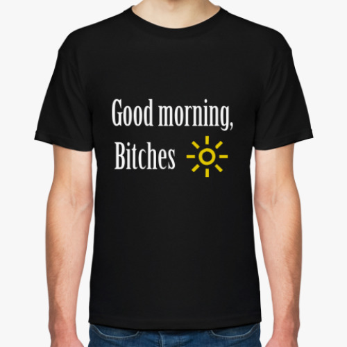 Футболка с принтом Good morning