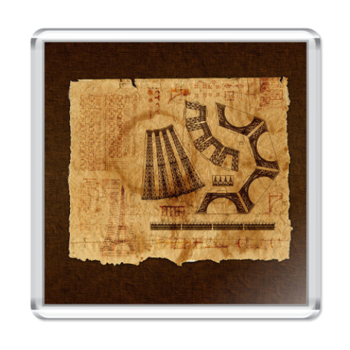 Магнит с принтом  Чертёж