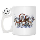 Кружка с футбольным мячиком