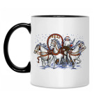 Кружка двухцветная