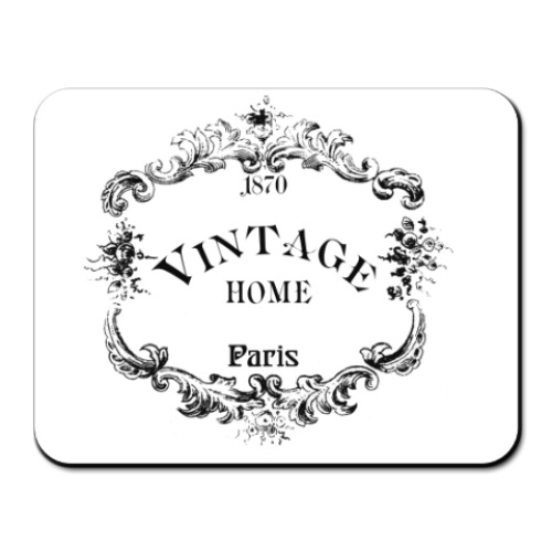 Коврик для мыши с принтом Vintage Home