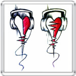 Сердца в наушниках