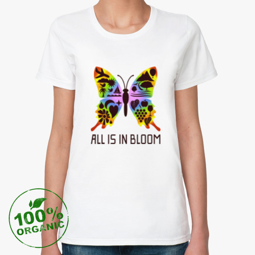 Женская футболка из органик-хлопка БАБОЧКА – BUTTERFLY