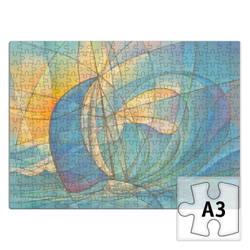 Пазл с принтом Маверик и яхта