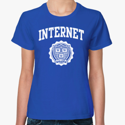 Женская футболка Интернет