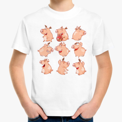 Детская футболка Свиньи