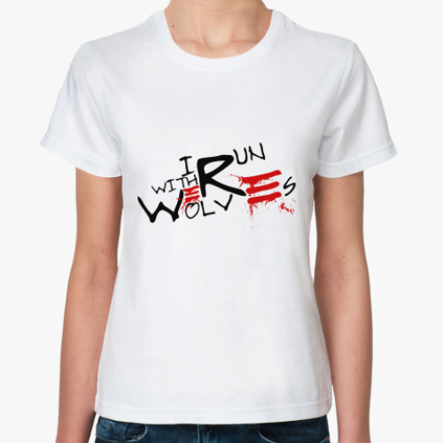 Классическая футболка с принтом Werewolf