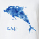 Акварельный дельфин