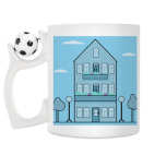 Кружка с футбольным мячиком