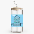 Банка с бамбуковой крышкой