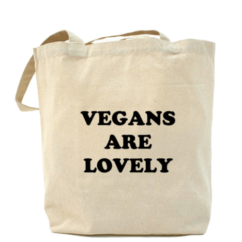 Сумка шоппер  'Vegans are lovely'