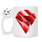 Кружка с футбольным мячиком