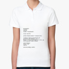 Женская рубашка поло