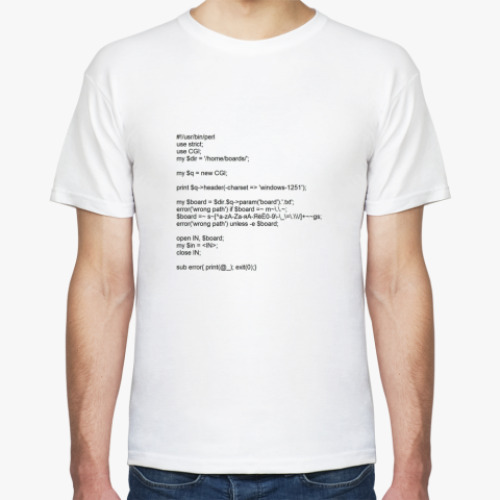 Футболка с принтом Скрипт