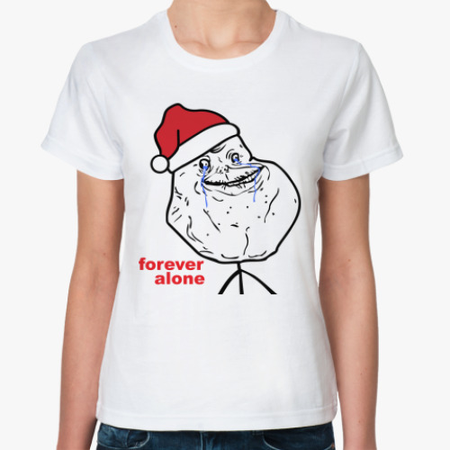 Классическая футболка New Year Alone