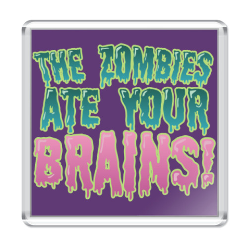 Магнит с принтом the Zombie