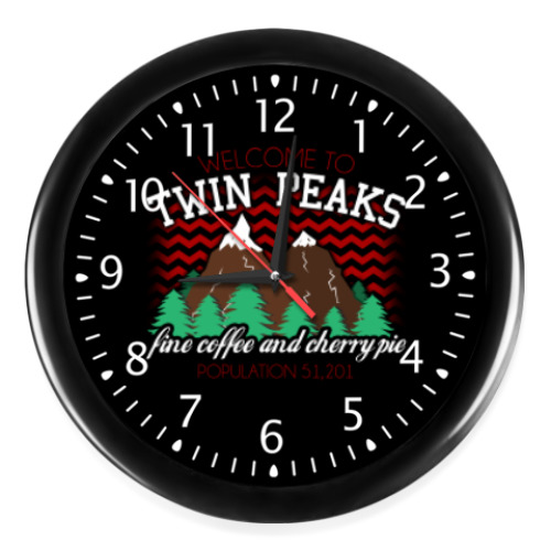 Настенные часы Сериал Твин Пикс Twin Peaks