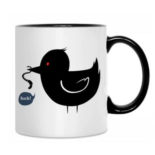 Кружка с принтом Bad bird day