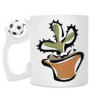 Кружка с футбольным мячиком