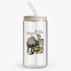 Банка с бамбуковой крышкой