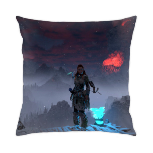 Подушка с принтом Horizon Zero Dawn
