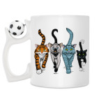 Кружка с футбольным мячиком