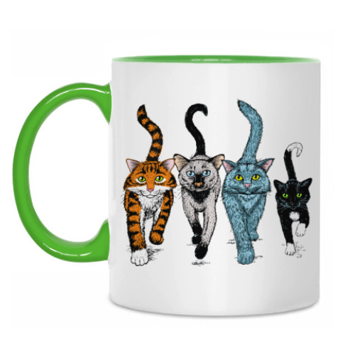 Кружка с принтом Cats