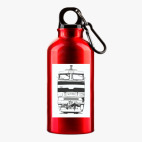 Металлическая бутылка 400 мл UV-DTF