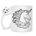Кружка с футбольным мячиком