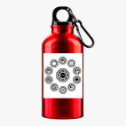 Металлическая бутылка 400 мл UV-DTF