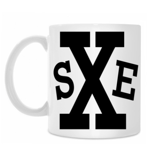 Кружка с принтом sXe