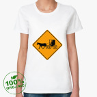 Женская футболка органик