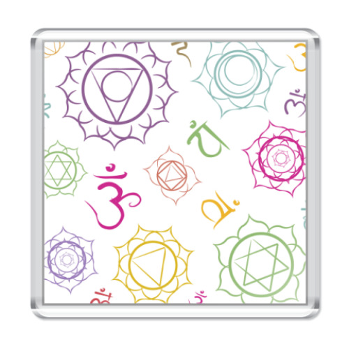 Магнит с принтом чакры