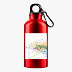 Металлическая бутылка 400 мл UV-DTF