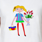   Девочка с букетом