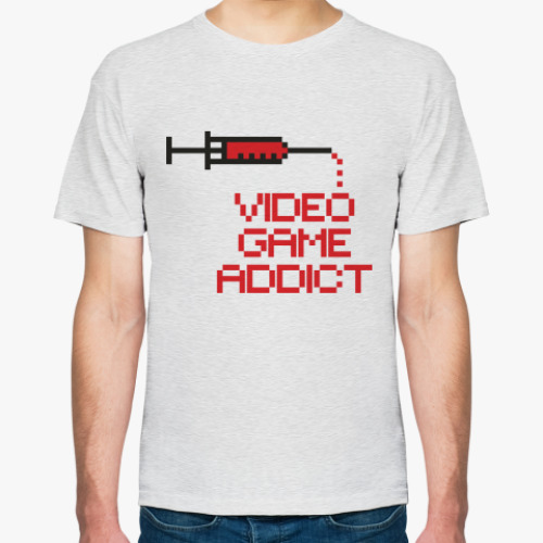 Футболка с принтом Video game addict