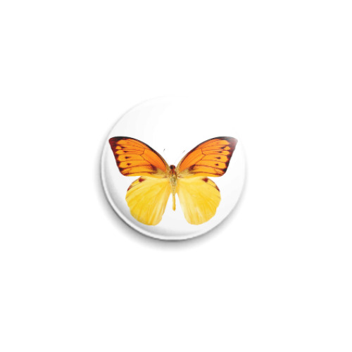 Значок 25мм  Бабочка