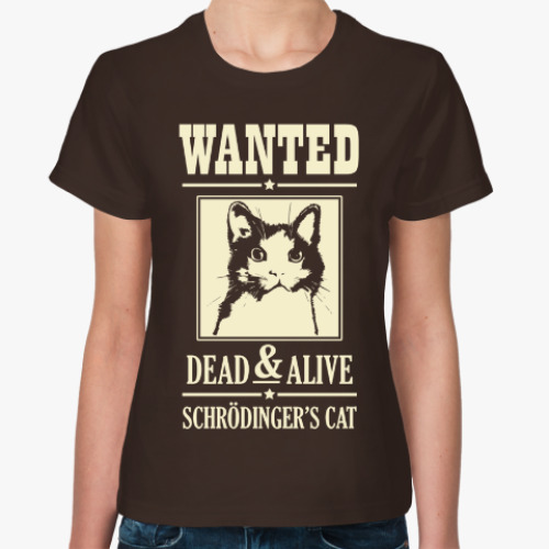 Женская футболка Schrödinger's cat